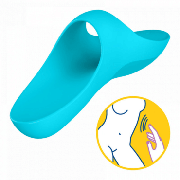 Satisfyer Вібратор на палець Teaser, блакитний