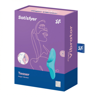 Satisfyer Вібратор на палець Teaser, блакитний фото 5