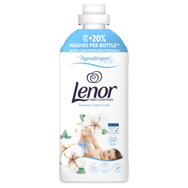 Кондиционер для белья Lenor Свежесть хлопка 59 циклов стирки 1.239 л фото 1