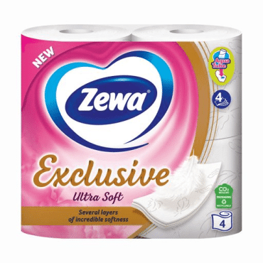 Туалетний папір Zewa Exclusive ultra soft 4 шари, 4 шт