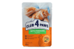 Преміум корм для дорослих котів СLUB 4 PAWS з куркою в соусі, 85г