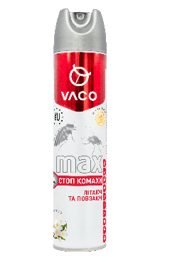 Аерозоль універсальний від літаючих та повзаючих комах VACO MAX, 300 мл