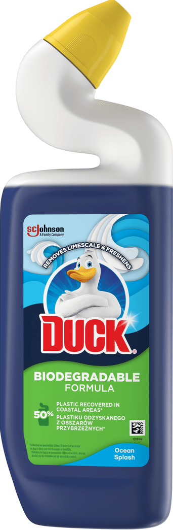 Гель для чищення унітазу Duck Biodegradable Formula Океанський сплеск 750 мл (5000204242584)