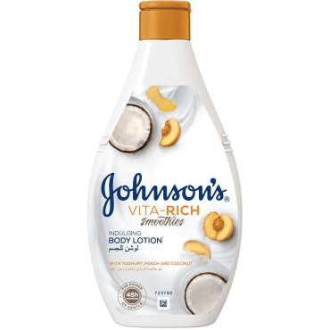 Лосьон для тела Johnson&Johnson расслабляющий с йогуртом, кокосом, экстрактом персика Vita-Rich, 400 мл