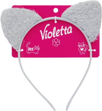 Обідок для волосся Violetta дитячий з вушками (CH-SPR-25-10) 1 шт