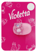 Зажим для волос Violetta детский с блестящим мишкой 1 штука