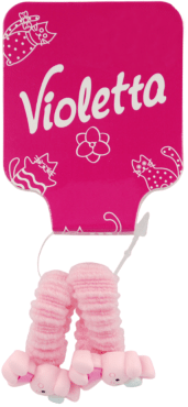 Резинки для волос Violetta детская с украшением зверюшки (CH-SPR-25-18) 2 шт.