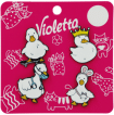 Набор брошек-значков Violetta в виде забавных утят 4 штуки