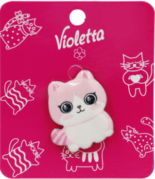 Брошь-значок Violetta Котик 1 шт.