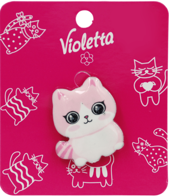 Брошка-значок Violetta Котик 1 шт. в асортименті