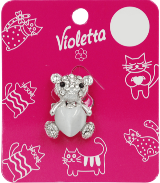 Брошка Violetta Ведмедик 1 шт.