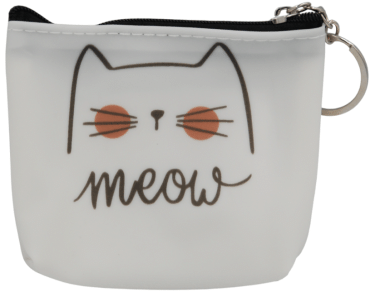 Гаманець-брелок дитячий білий кіт 1 шт.