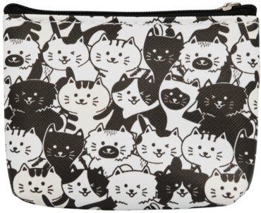 Гаманець-брелок дитячий чорно-білі котики 1 шт.