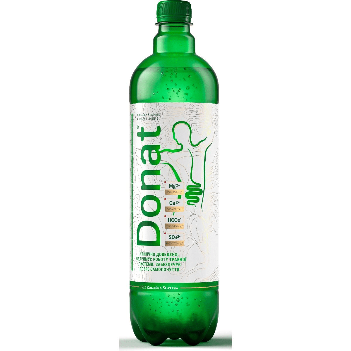 Вода мінеральна Donat Mg питна лікувальна, 1 л