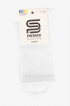 Premier Socks носки мужские короткие с полосками вокруг стопы, размер 27 белые
