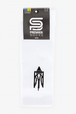 Premier Socks носки мужские короткие с полосками вокруг стопы, размер 27 черные
