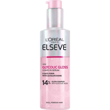 Незмивна сироватка L'Oreal Paris Elseve Glycolic Gloss для надання блиску та пом'якшення волосся, 150 мл