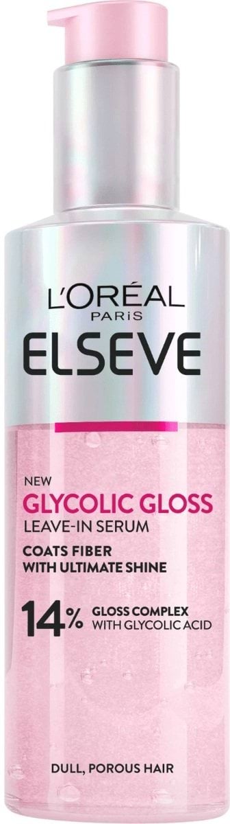 Незмивна сироватка для надання блиску та пом'якшення волосся L’Oreal Paris Elseve Glycolic Gloss