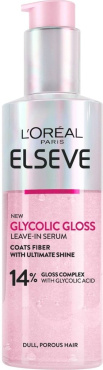 Несмываемая сыворотка для придания блеска и смягчения волос L’Oreal Paris Elseve Glycolic Gloss