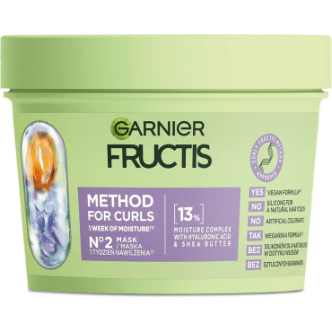 Зволожуюча маска Garnier Fructis Curls Method Mask для хвилястого та кучерявого волосся, 370 мл