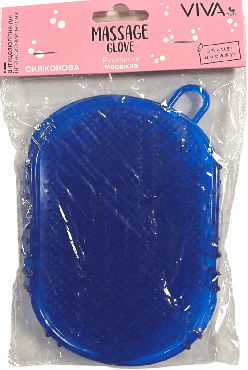 Рукавичка масажна для тіла VIVAfruts силіконова двостороння 1 шт.