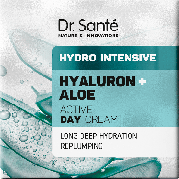 Крем для лица Dr.Sante активный дневной Гиалурон + Алоэ Hydro Intensive, 50 мл