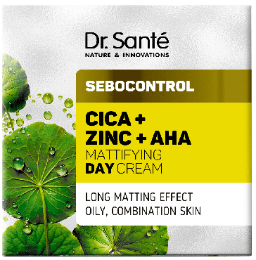 Крем для обличчя Dr.Sante матуючий денний Центелла + Цинк + АНА Sebocontrol, 50мл