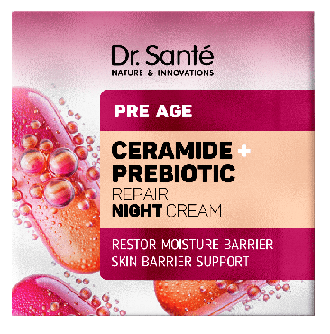 Крем для лица Dr.Sante восстанавливающий ночной Церамид + Пребиотик Pre Age, 50 мл