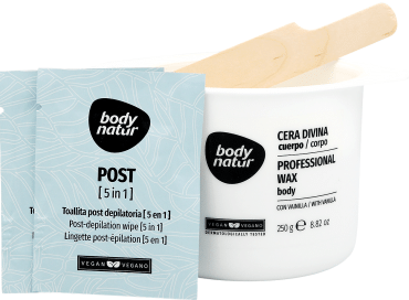 Воск для депиляции тела Body Natur, 250 г+2 салфетки фото 1