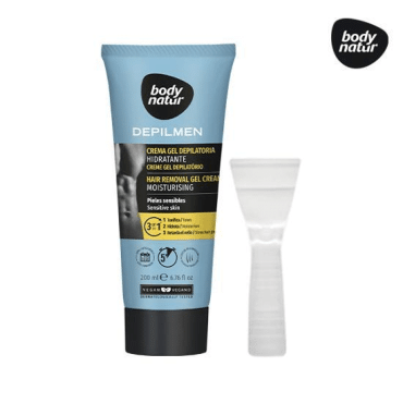 Body Natur men крем-гель для депиляции для чувствительной кожи, 200 мл