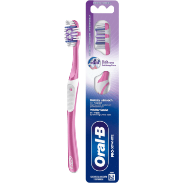 Зубная щетка ORAL-B 3D White Усовершенствованное Отбеливание 35 средняя, 1 шт