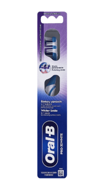 Зубная щетка Oral-B Pro-3D White 40 средняя, 1 шт.