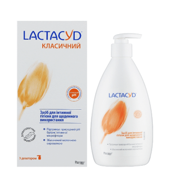 Засіб для щоденної інтимної гігієни з дозатором Lactacyd, 200 мл фото 1