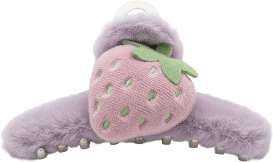 Краб для волос Violetta детский клубничка 1 шт