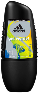 Дезодорант рол для чоловіків Adidas Get Ready, 50 мл