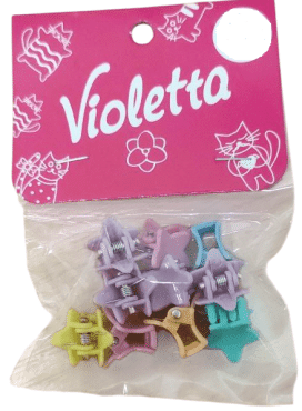 Крабики-мини для волос детские Violetta 10 штук