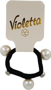 Резинка для волос Violetta с бусинами (CH-SPR-25-181) 1 шт.