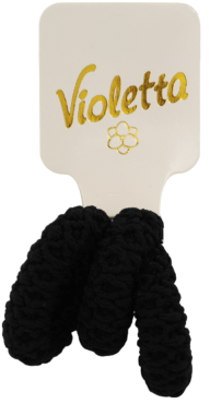 Резинки для волосся Violetta з в'язаною текстурою 3 шт