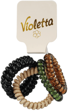 Резинки для волос Violetta спираль Натураль (CH-SPR-25-210) 5 шт.