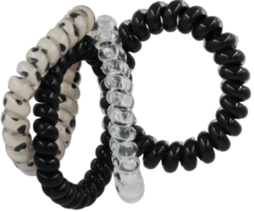 Резинки для волос Violetta спираль Монохром (CH-SPR-25-212) 4 шт.