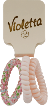 Резинки для волос Violetta спираль Цветочный сад (CH-SPR-25-215) 3 шт.