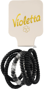 Резинки для волос Violetta спираль Сдержанный микс (CH-SPR-25-217) 5 шт.