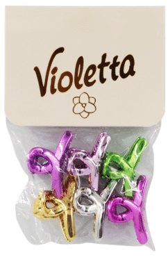 Крабы для волос Violetta яркий цвет в ассортименте 6 шт