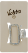 Краб для волос Violetta металлический с блестящими стразами 1 штука
