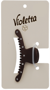 Краб для волос Violetta со стразами 1 штука