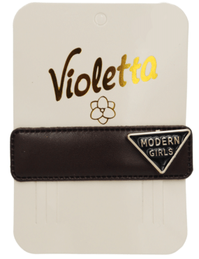 Заколка-хлопушка для волос Violetta с металлическим треугольным декором1 штука