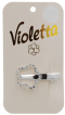 Зажим для волос Violetta в форме сердца со стразами 1 штука