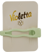 Зажим для волос Violetta цвет в ассортименте с блестящим глитерным покрытием 1 штука