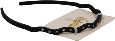 Обідок для волосся Violetta зі стразами (CH-SPR-25-275) 1 шт фото 1