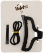 Набор для волос Violetta 1 краб+2 резинки+4 невидимки в черном цвете 1 набор